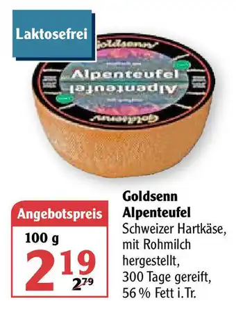 Globus Goldsenn Alpenteufel 100 g Angebot