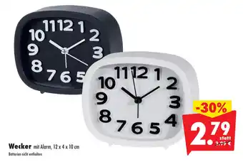 Mäc Geiz Wecker mit Alarm 12 x 4 x 10 cm Angebot