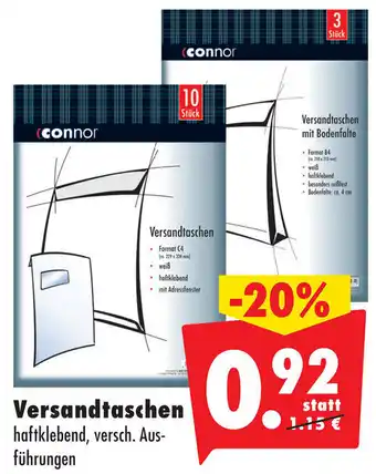 Mäc Geiz Connor Versandtaschen Angebot