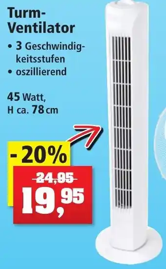 Thomas Philipps Turm Ventilator 45 Watt Angebot