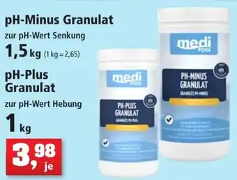 Thomas Philipps pH Minus Granulat 1,5 kg oder pH Plus Granulat 1 kg Angebot