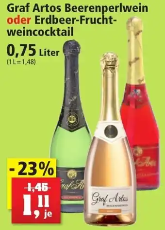 Thomas Philipps Graf Artos Beerenperlwein oder Erdbeer Fruchtweincocktail 0,75 Liter Angebot