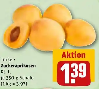 REWE Zuckeraprikosen 350 g Schale Angebot