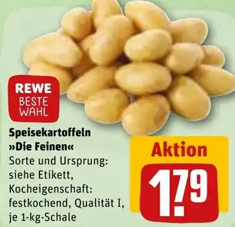 REWE Speisekartoffeln ,,Die Feinen" 1 kg Schale Angebot