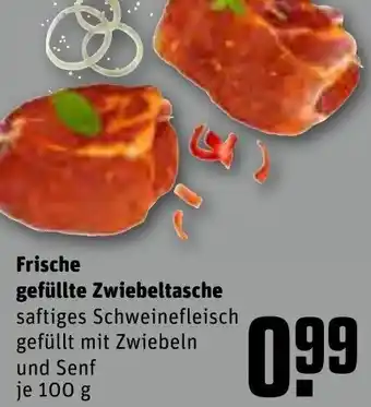 REWE Frische gefüllte Zwiebeltasche 100 g Angebot