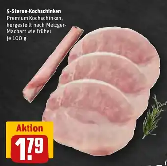 REWE 5 Sterne Kochschinken 100 g Angebot