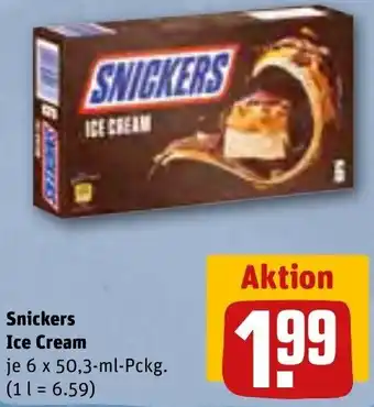 REWE Snickers Ice Cream 6x50,3 ml Pckg. Angebot