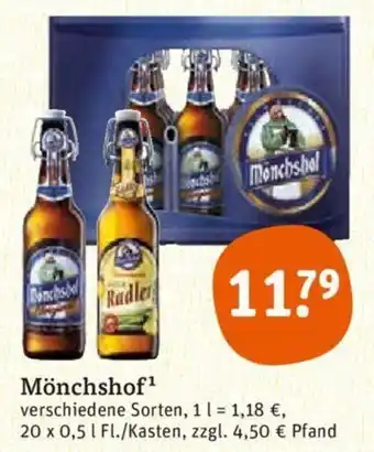 tegut Mönchshof 20x0,5 L Angebot