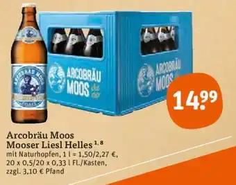 tegut Arcobräu Moos Mooser Liesl Helles 20x0,5/20x0,33 L Angebot