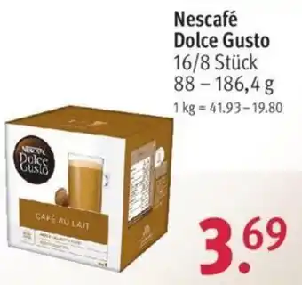 Rossmann Nescafé Dolce Gusto 16/8 Stück, 88-186,4 g Angebot