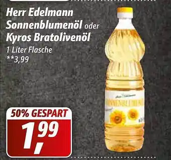 Simmel Herr Edelmann Sonnenblumenöl Oder Kyros Bratolivenöl Angebot