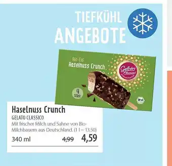 Superbiomarkt Gelato Classico Haselnuss Crunch Angebot