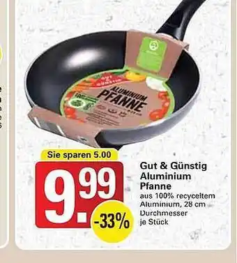 WEZ Gut & Günstig Aluminium Pfanne Angebot