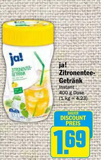 AEZ Ja! Zitronentee-getränk Angebot