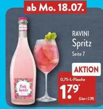 Aldi Nord Ravini Spritz Angebot