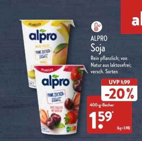 Alle Alpro Angebote Entdecken Sie das günstigste Alpro Angebot!