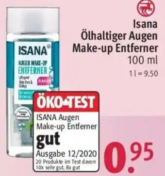 Rossmann Isana Ölhaltiger Augen Make-up Entferner 100 ml Angebot