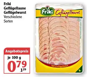 Globus Friki Geflügellaune Geflügelwurst 100 g Angebot