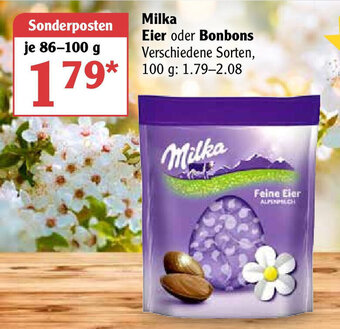 Globus Milka Eier oder Bonbons 80-100 g Angebot