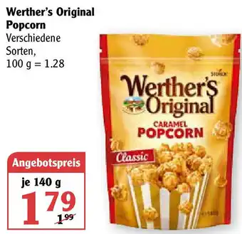 Globus Werther's Original Popcorn 140 g Angebot