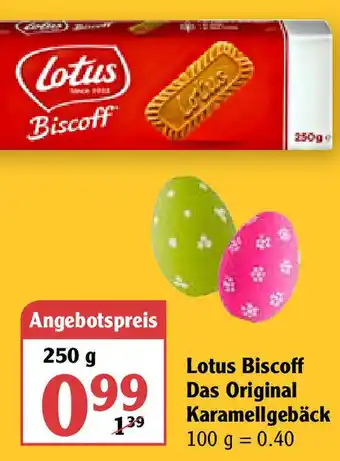 Globus Lotus Biscoff Das Original Karamellgebäck 250 g Angebot