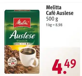 Rossmann Melitta café auslese Angebot