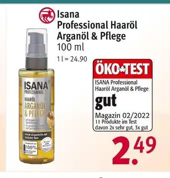 Rossmann Isana professional haaröl arganöl & pflege Angebot