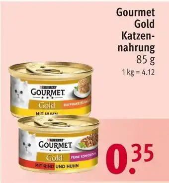 Rossmann Gourmet gold katzennahrung Angebot