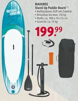 Rossmann Maxxmee stand-up paddle-board Angebot