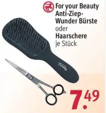 Rossmann For Your Beauty Anti-Ziep Wunder Bürste oder Haarschere Angebot