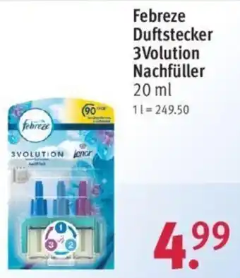 Rossmann Febreze Duftstecker 3volution Nachfüller 20 ml Angebot