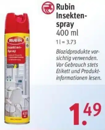 Rossmann Rubin Insektenspray 400 ml Angebot