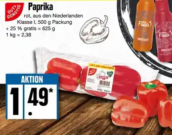 Edeka Gut & Günstig Paprika, rot 500 g Packung Angebot