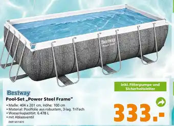 Globus Baumarkt Bestway Pool-Set Power Steel Frame Angebot