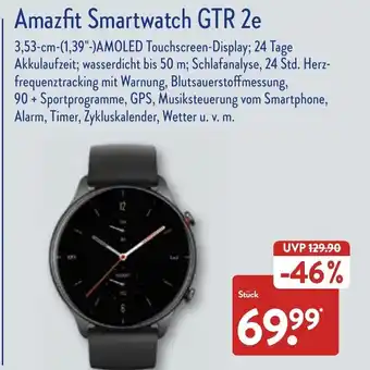 Aldi Nord Amazfit SmartWatch GTR 2e Angebot