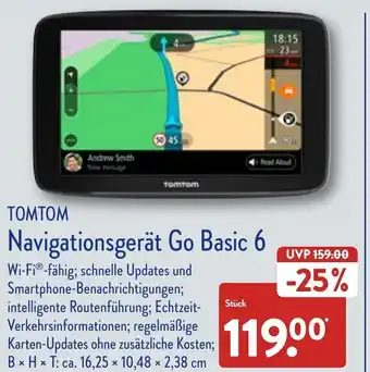 Aldi Nord Tomtom Navigationsgerat GO Basic 6" Angebot