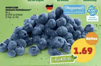 PENNY Marktliebe Heidelbeeren 250g Angebot