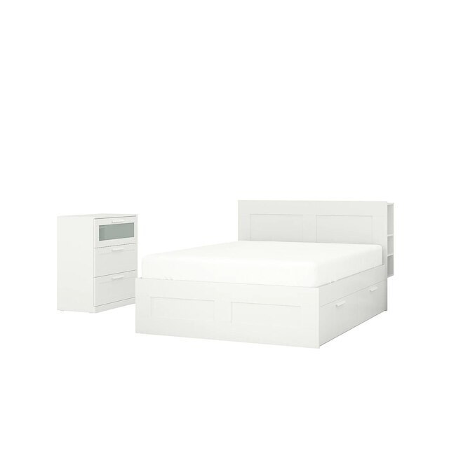 Brimnes schlafzimmermöbel 2er-set weiß 180x200 cm Angebot bei IKEA