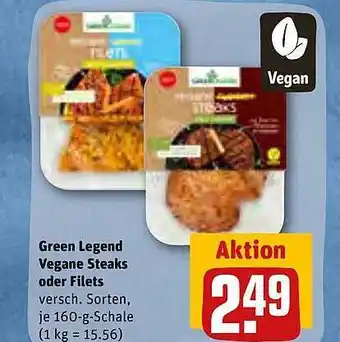 REWE Green Legend Vegane Steaks Oder Filets Angebot