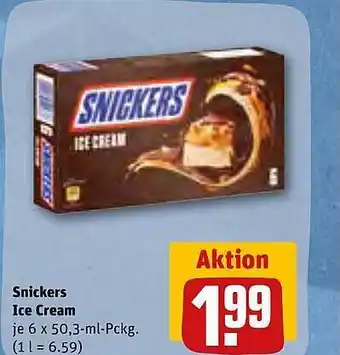 REWE Snickers Ice Cream Angebot