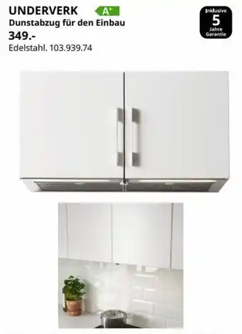 IKEA Underverk Dunstabzug für den Einbau Angebot