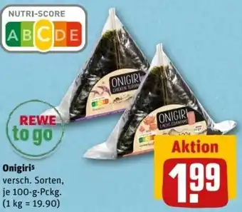 REWE Center Rewe to go Onigiri 100 g Pckg. Angebot