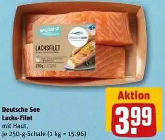 REWE Center Deutsche See Lachs Filet 250 g Schale Angebot