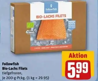 REWE Center Followfish Bio Lachs Filets 200 g Pckg. Angebot