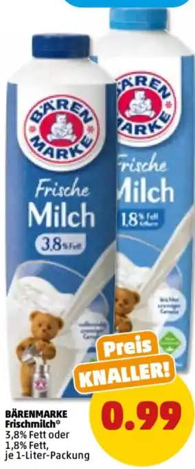 PENNY Barenmarke Frische Milch 1L Angebot