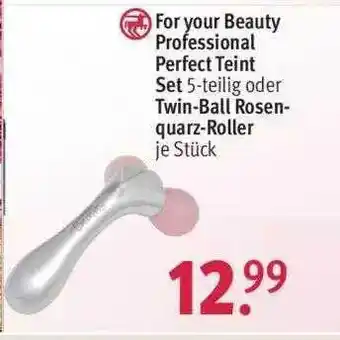 Rossmann For Your Beauty Professional Perfect Teint Set Oder Twin-ball Rosen-quarz-roller Angebot