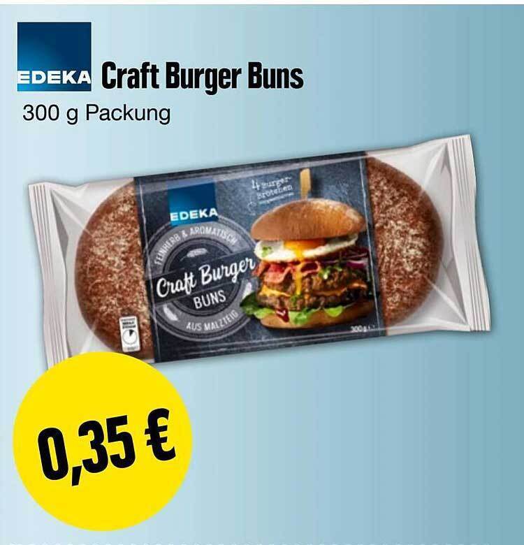 Craft Burger Buns Angebot bei Edeka