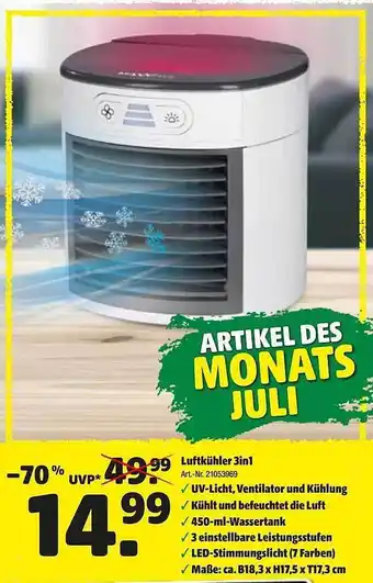 Hagebau Luftkühler 3in1 Angebot