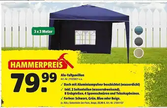 Hagebau Alu-faltpavillon Angebot