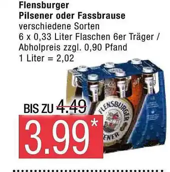 Marktkauf Flensburger Pilsener Oder Fassbrause Angebot